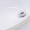 Nantucket Sinks 15 Inch x 12 Inch Glazed Bottom Undermount Oval Ceramic Sink In White GB-15x12-W - alternate 2